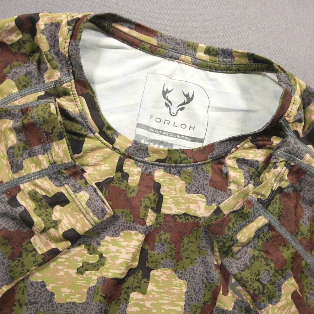 FORLOH brrr Pro Camo USA Performance Long Sleeve Men Shirt XL Hunting Tech